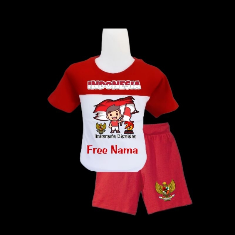 Kaos Kids 17 Agustus Merah Putih