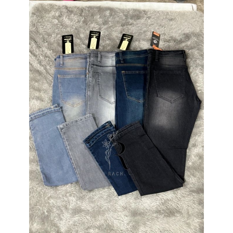 RACH || Celana Jeans Washed Panjang Pria _ Long Pants Semi Standar