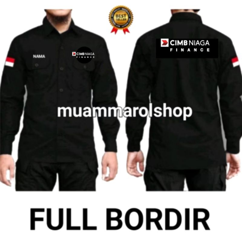 kemeja cimb niaga finance bordir