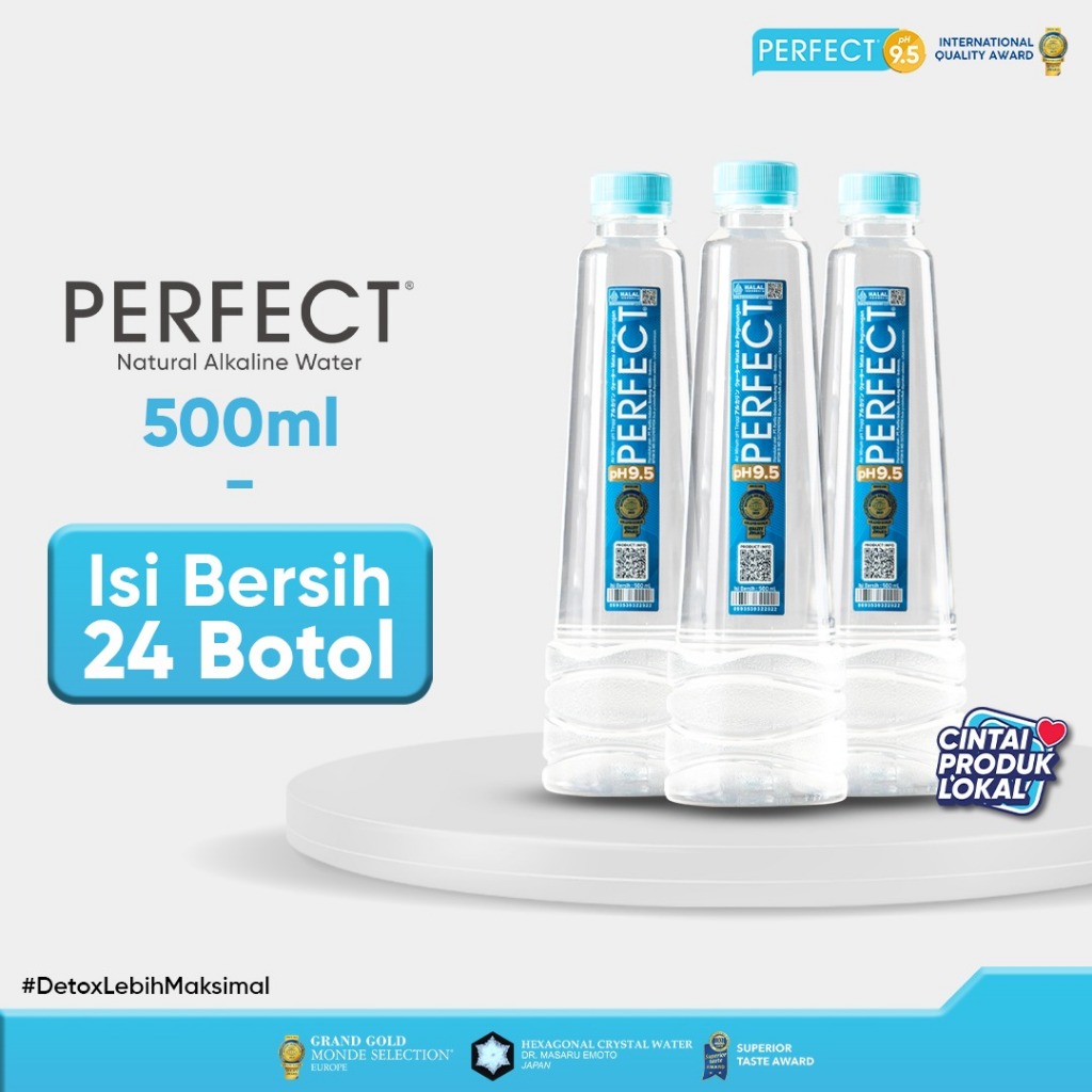 

(EKSPEDISI / KARGO) PERFECT ALKALINE WATER 500 ML x 24 BOTOL
