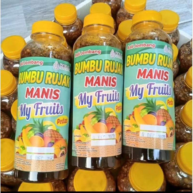 

Bumbu Rujak Manis atau Rujak Bush Pedas Manis 335gr kemasan botol