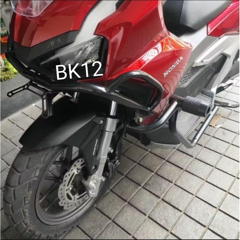 Tubular crashbar ADV 160 model full jalu slider plus dudukan lampu
