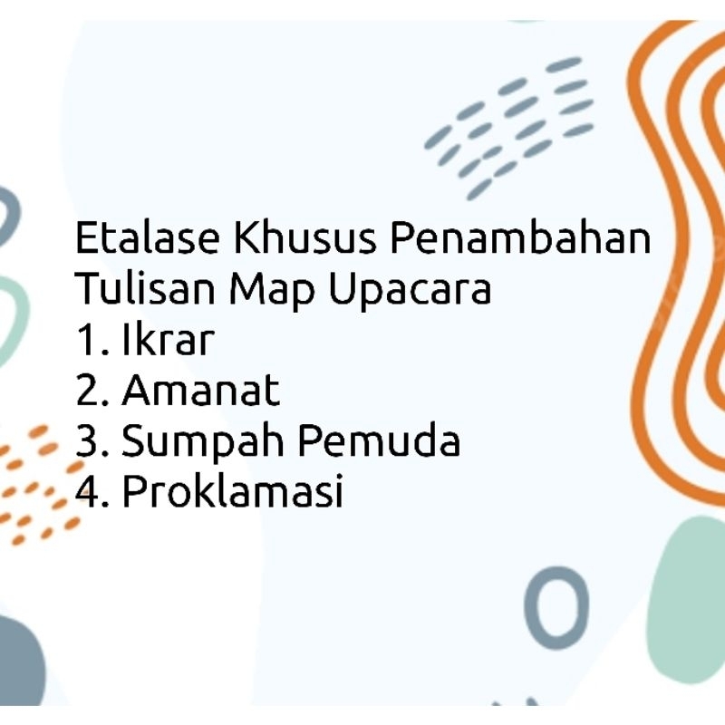 

Etalase Khusus Penambahan Map Upacara