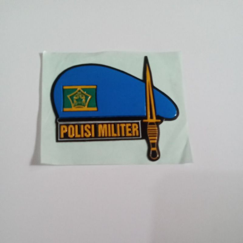 

stiker embos pm baret