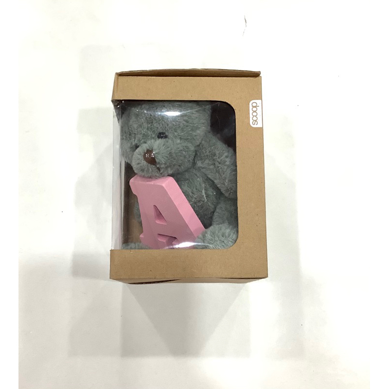 Boneka huruf/initial letter bear