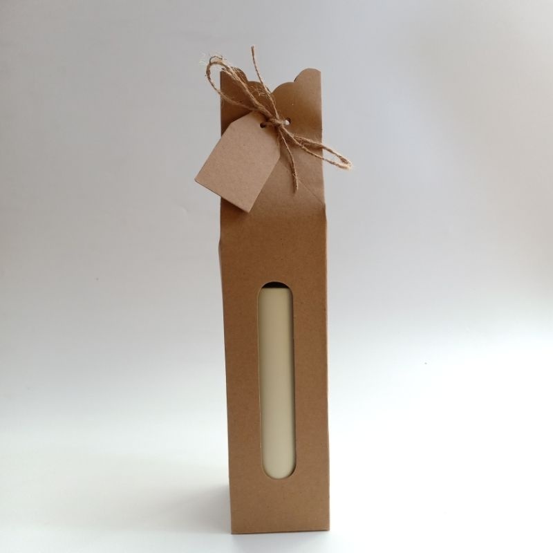 DUS TUMBLER BOX / BOTOL SOUVENIR BOX BROWN KRAFT / BOS BOTOL TUMBLER 500 ML