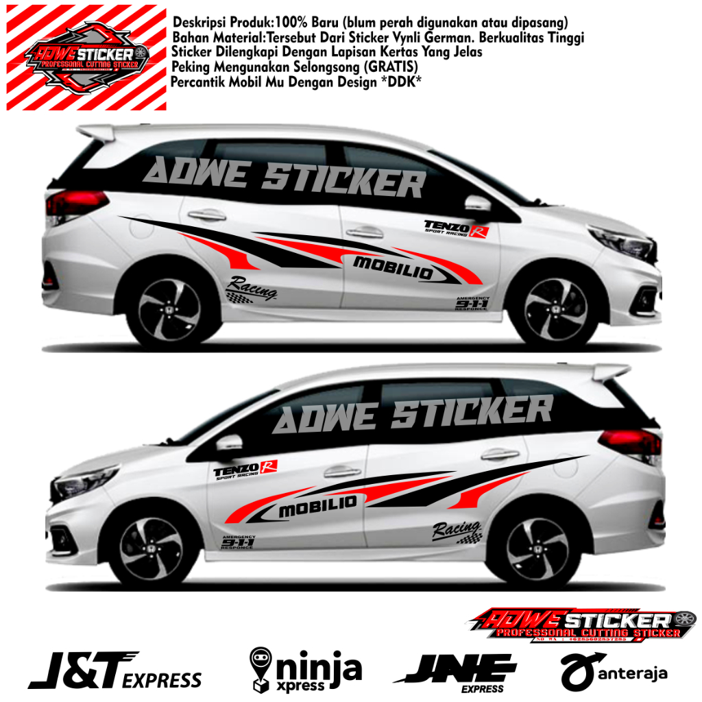 Stiker Mobil Honda Mobilio Stiker Body Mobilio Stiker Mobilio Terbaru