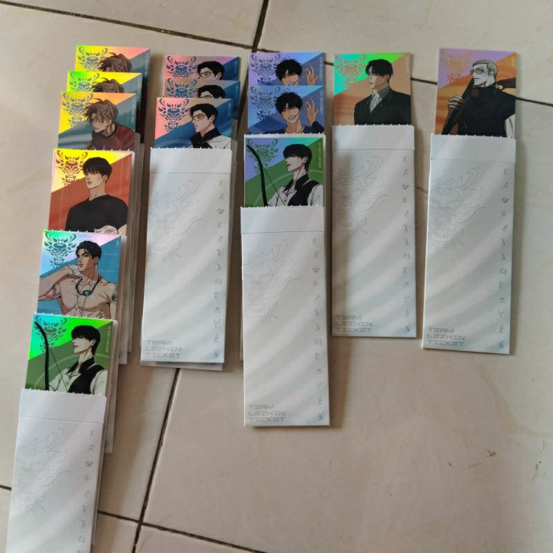 (ready stock) Match Ticket Team Lezhin V.1 Official Jmeeshop Lezhin Korea Lezhin Pop Up