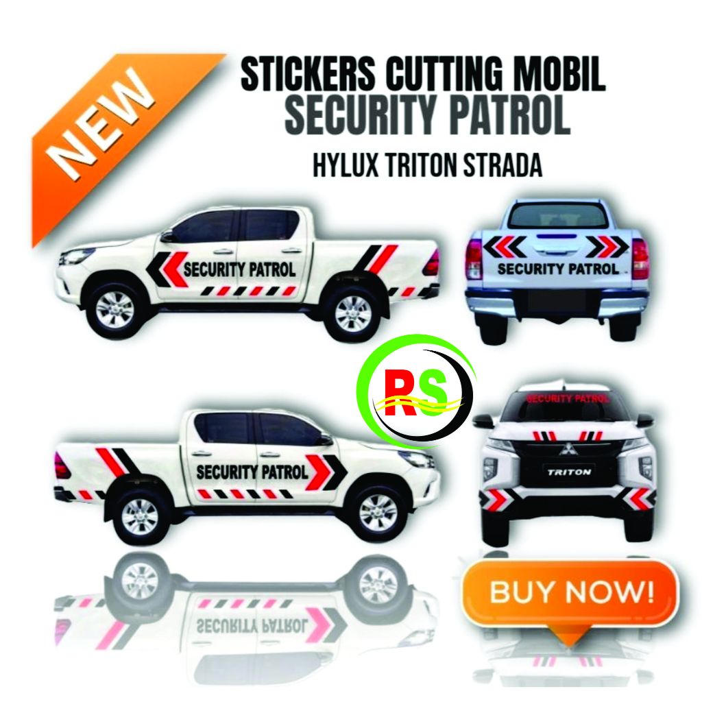 Sticker Mobil Security Patrol Sticker Mobil Patroli satpam Sticker Mobil Patroli terlaris