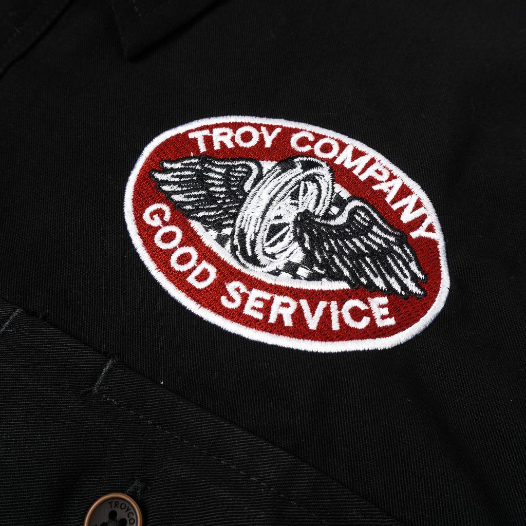 Troy Company Workshirt Workwear Engineers Black Start - Kemeja Kerja Work Shirt Hitam WSD 2650