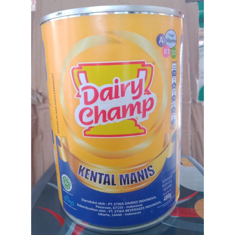 

Dairy Champ 480 gr Kental Manis Kaleng