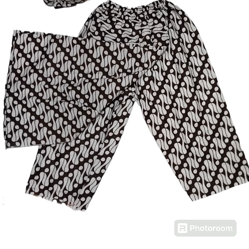 Celana Rok Jarik Anak Motif Batik Coklat dan Putihan