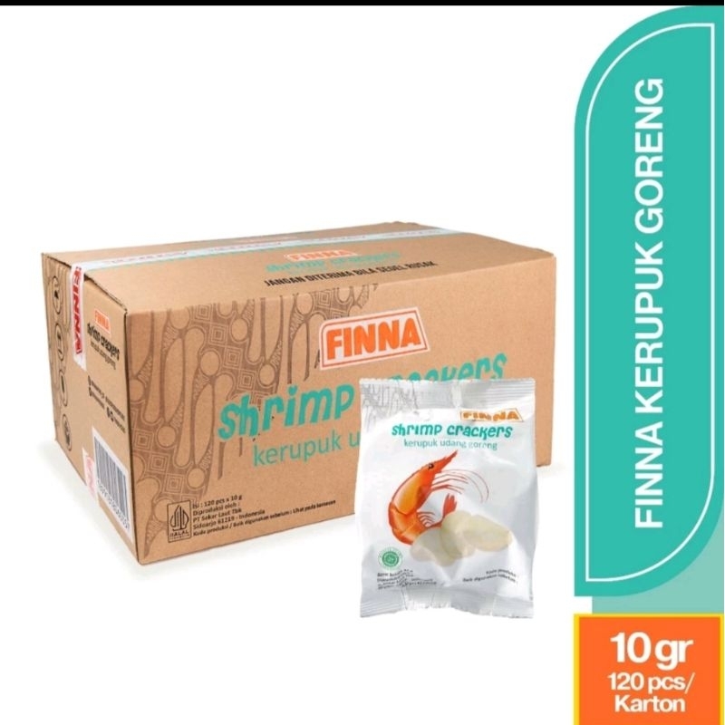 

krupuk Fina 10gr. 1 dus isi 120 pcs
