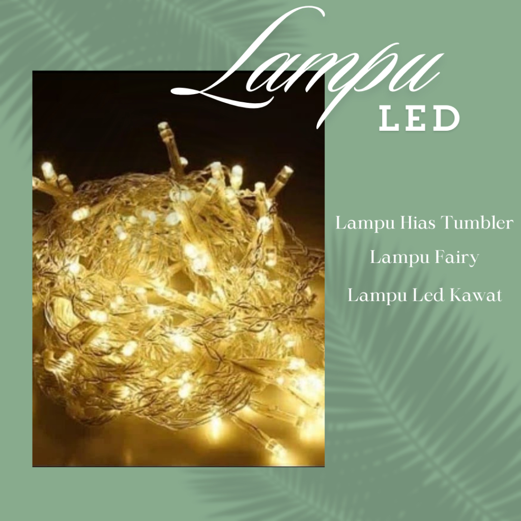 Lampu Led Kawat 1 meter Lampu Hias Tumbler