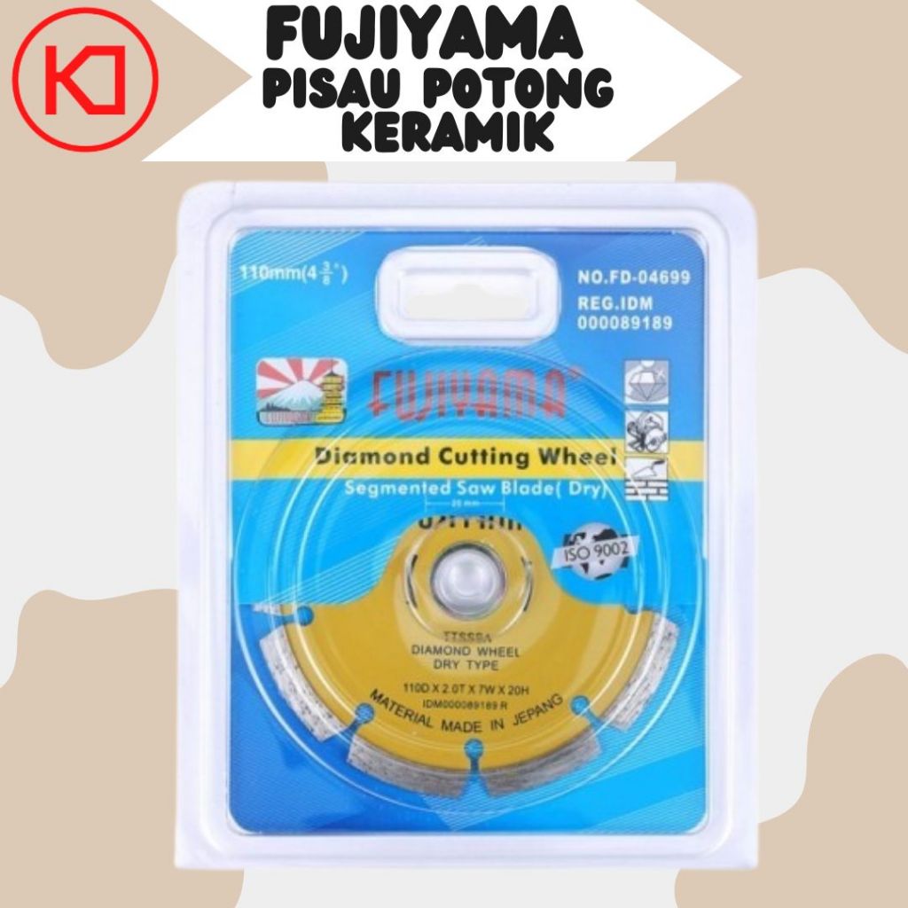 Mata pisau potong Keramik gerinda,Diamond Cutting Wheel Fujiyama