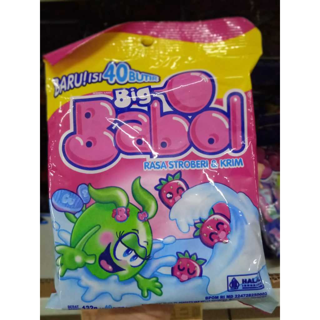 

Permen Karet Big Babol Sak Strowberry