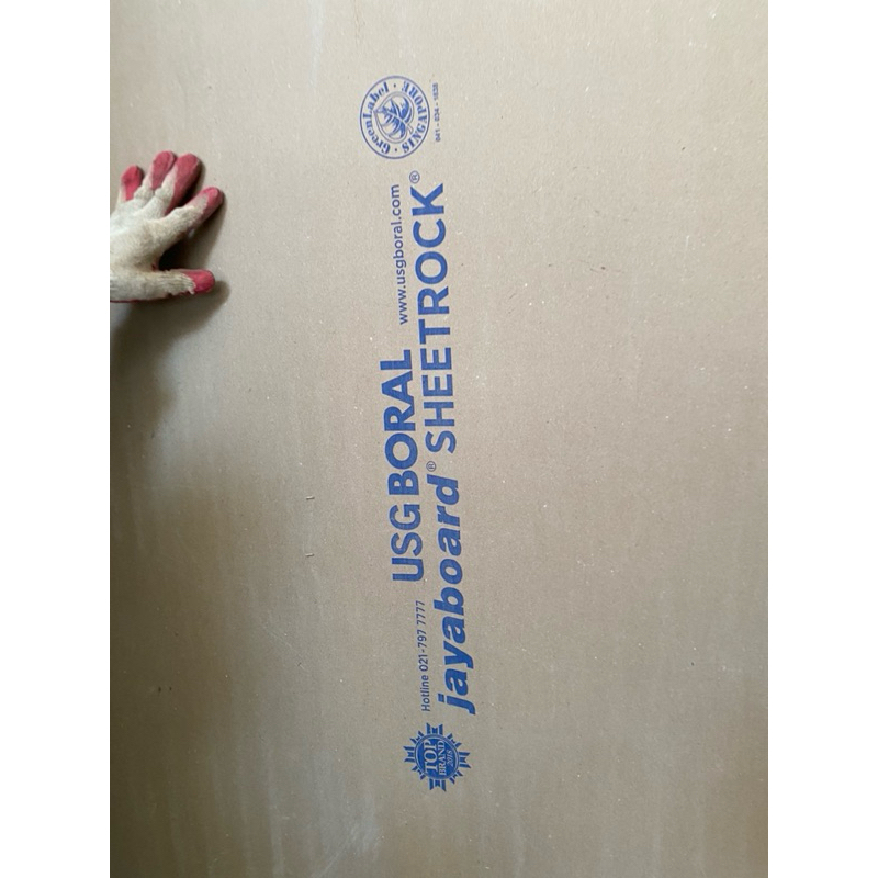 Gypsum Board JayaBoard 9mm Kondisi Defect
