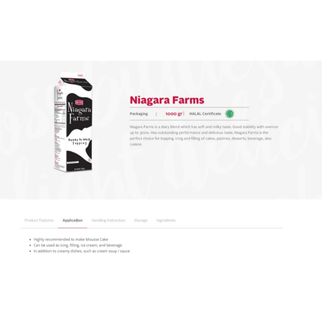 

Rich's Niagara Farms 1000Gr ( 1 DUS ISI 12PC )