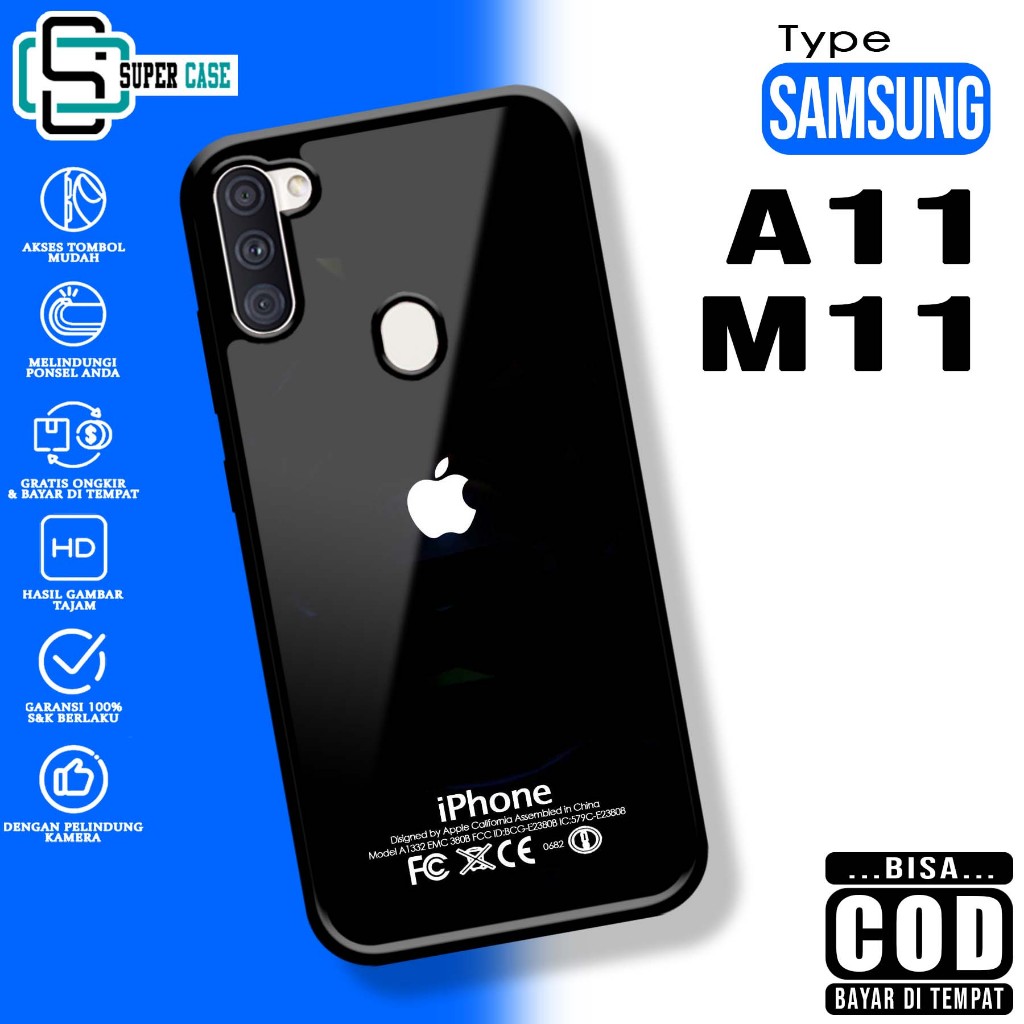 Case Hp For SAMSUNG A11 M11 AGR SoftCase Glossy casing Handphone Silikon Glass