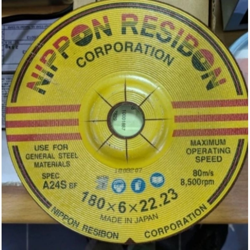 Batu Gerinda Poles Nippon Resibon 7inch x 6MM