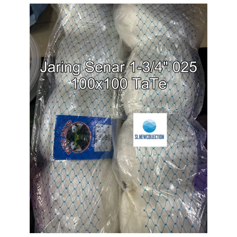ND5 JARING IKAN SENAR 025 100x100 TATE (MATA MALANG) / JARING SENAR 025 / JARING PUKAT