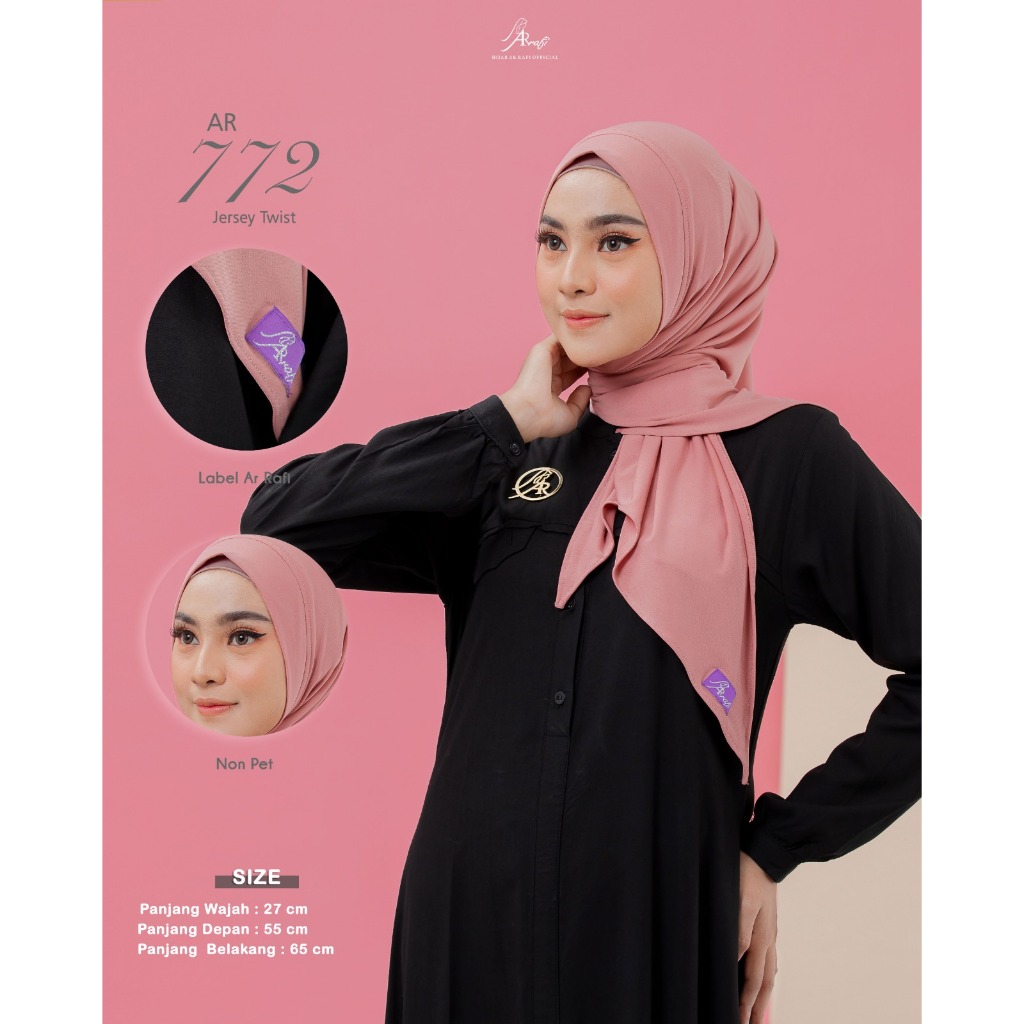 Hijab arrafi terbaru 2024 ori | jilbab arrafi terbaru 2024 ori | hijab arrafi terbaru AR 772 | bergo