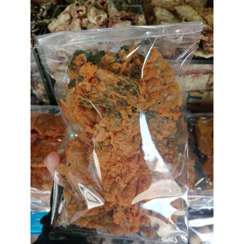 

keripik bayem pedas / bayem gurih