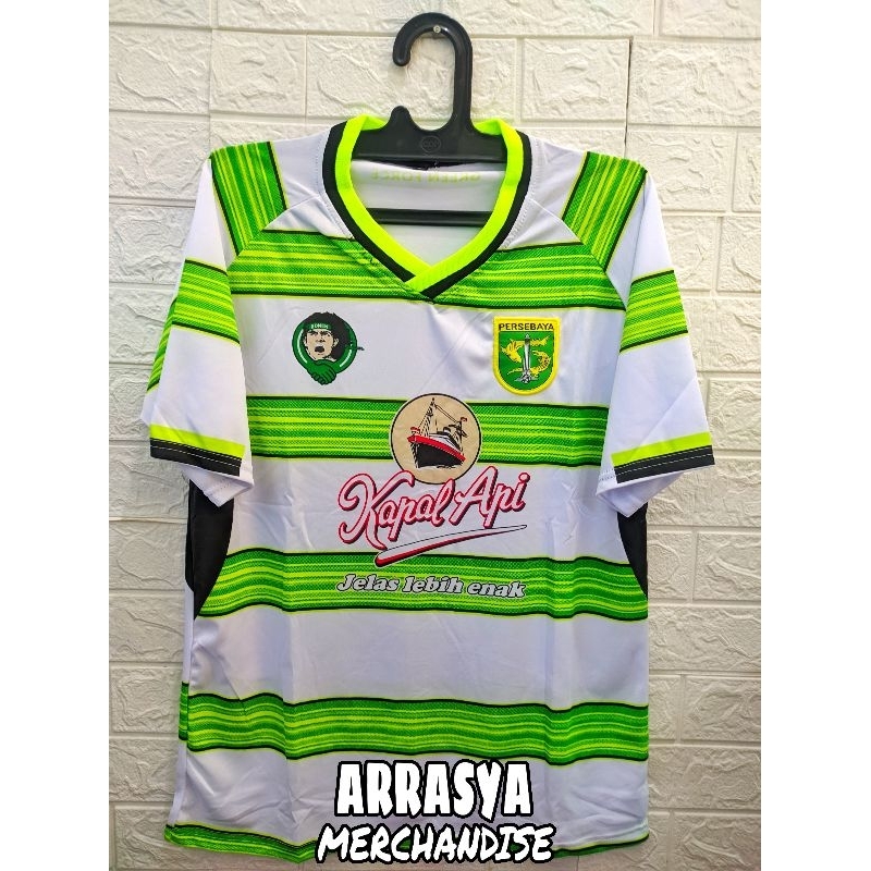 JERSEY PERSEBAYA PRE SEASON PUTIH HIJAU TERBARU 2024