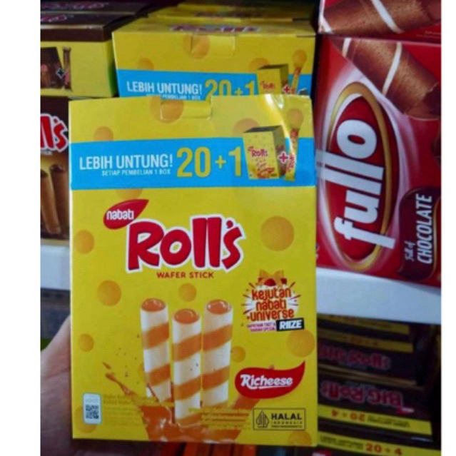 

Nabati Rolls Wafer Stick 1 karton harga grosir