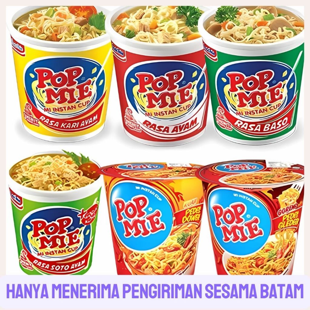 

Pop Mie Kuah Mie Instan Cup 75 Gram All Variant Rasa Semua Rasa Cup