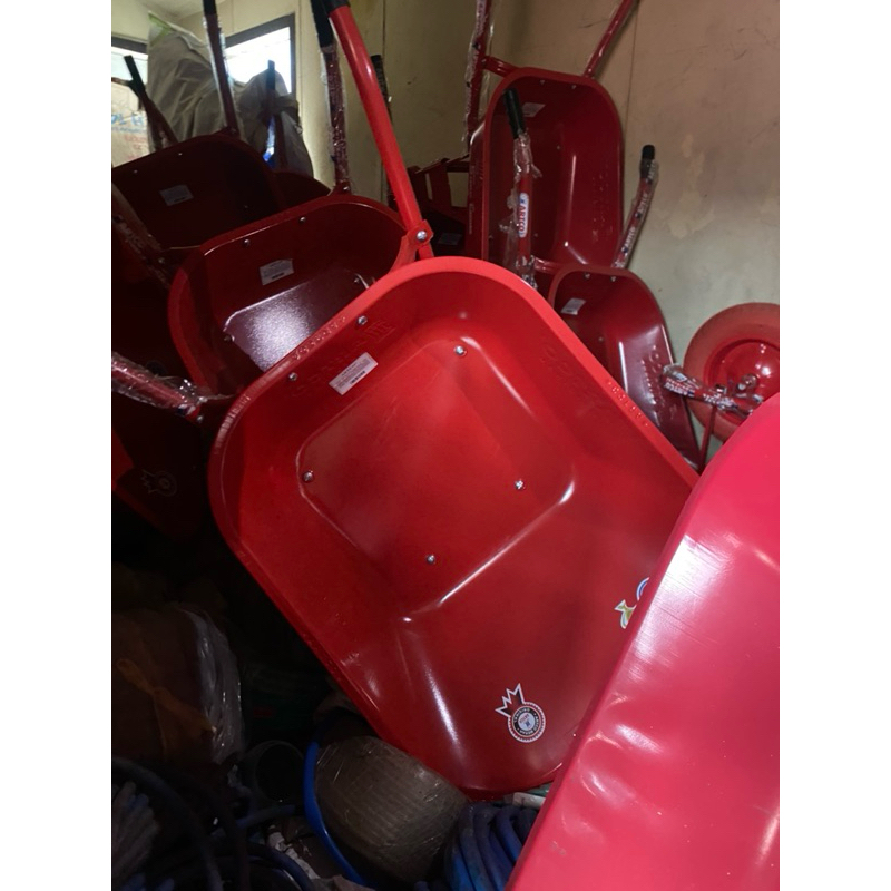 Gerobak Sorong Dorong Pasir Cor Artco Jumbo Merah Original HSS-500SE