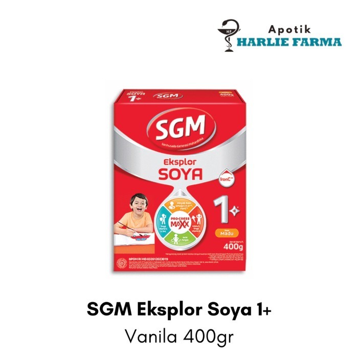 SGM Eksplor Soya Vanilla 400 gr Susu Bubuk Protein Kedelai 1-5 Tahun - Susu Formula Anak