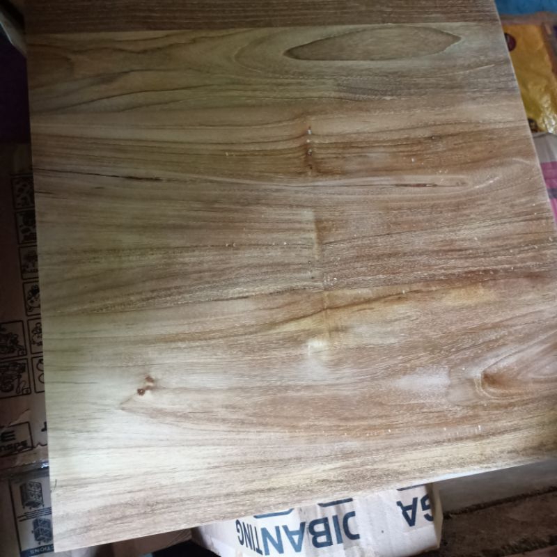 PAPAN KAYU JATI ASLI 57x32x1,5 cm full galih