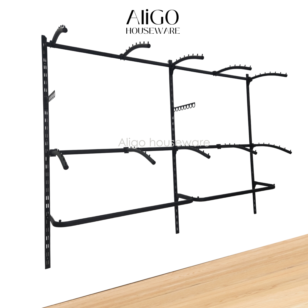 RAK GANTUNGAN BAJU DINDING MEWAH TERRA BRACKET  DINDING TOKO BAJU DISTRO PREMIUM