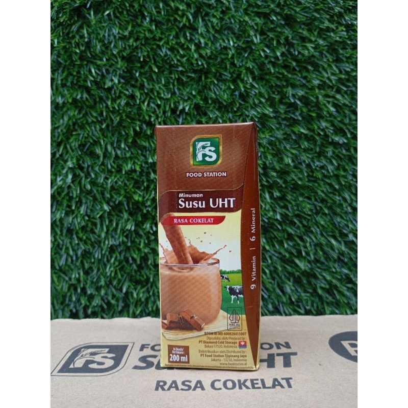 

FS Food Station UHT Chocolate | Susu UHT rasa cokelat 200ml (harga per pcs)