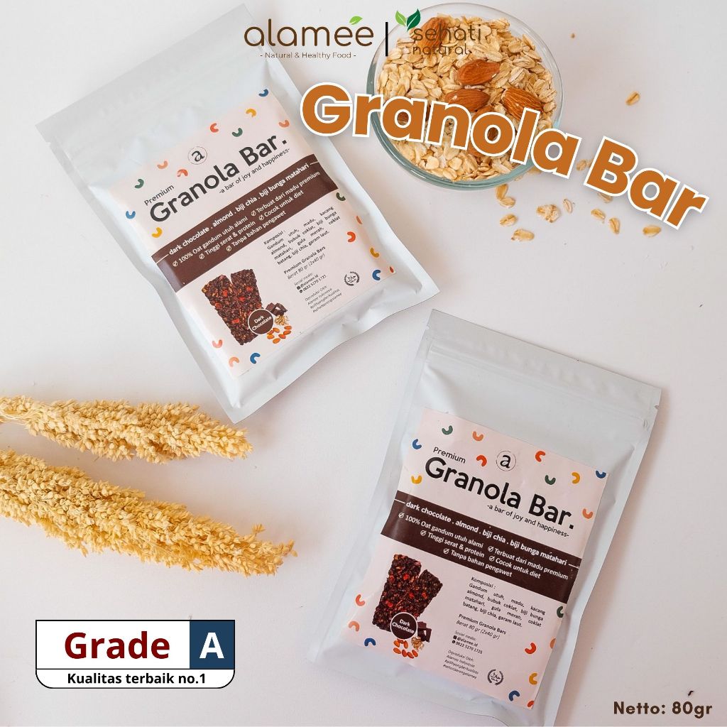 

Granola Bites Bar Dark Chocolate Snack Makanan Sehat Anak Balita Kue Kering Cookie Cookies