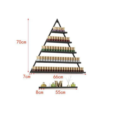 Rak kutek kayu segitiga/Rak nail art/ Rak lipstik/Rak parfum/Rak display kosmetik/Harga perpcs