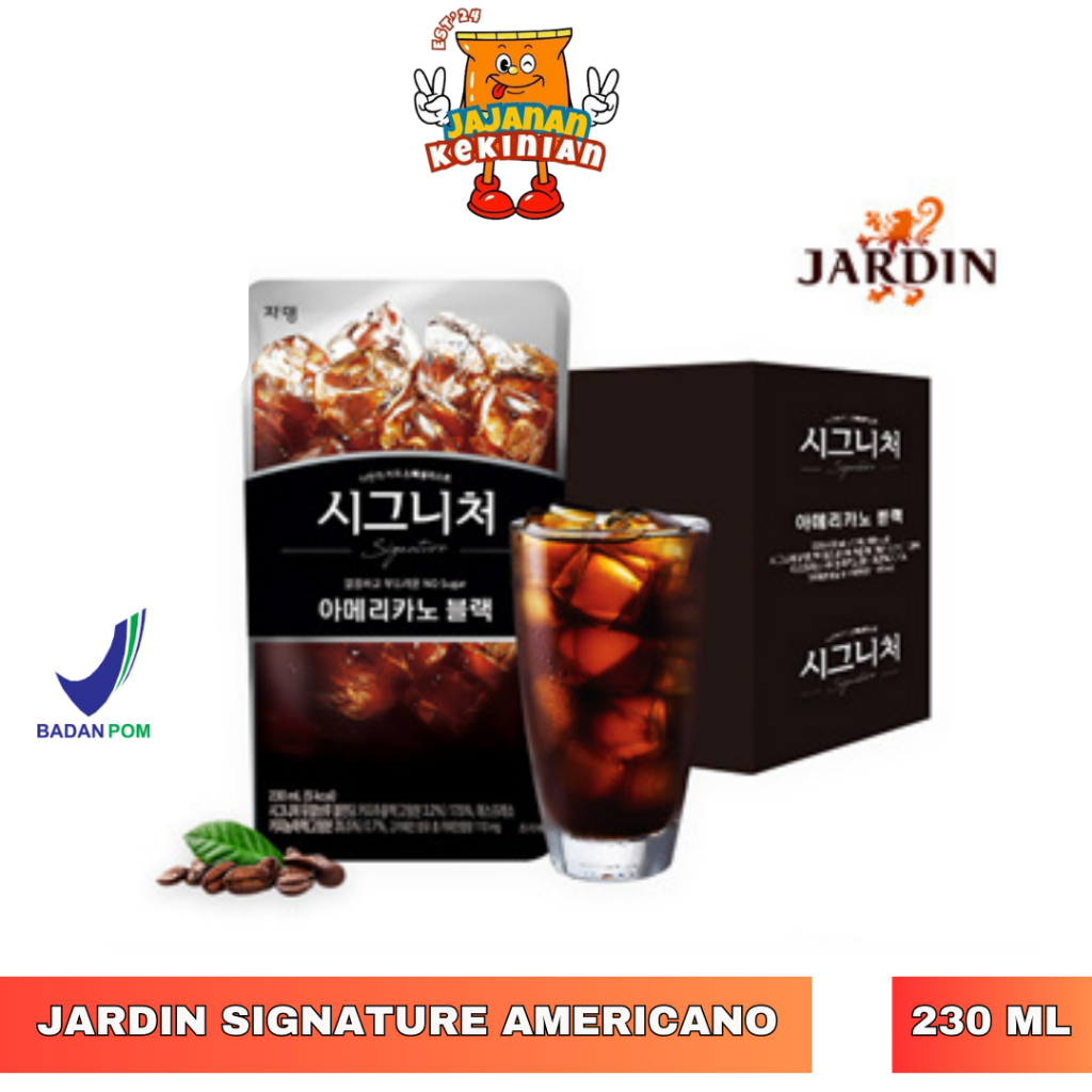 

[HALAL] JARDIN SIGNATURE AMERICANO BLACK I JARDIN SIGNATURE KOREAN POUCH COFFEE 230 ml