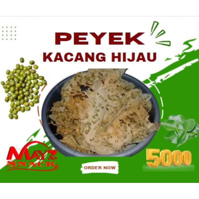 

Peyek kacang hijau 90 gr murah enak gurih renyah