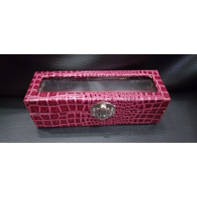 Kotak Cincin Kayu Motif Ular