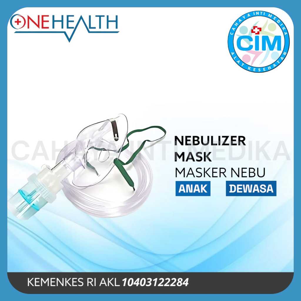 Masker Nebulizer / tempat obat uap Merk OneHealth