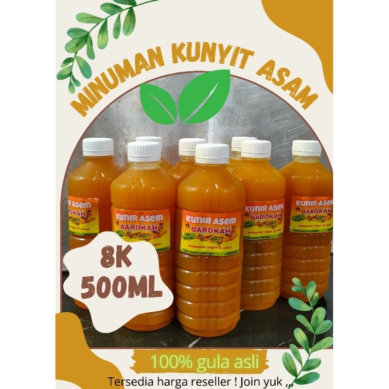 

kunyit asam/asem minuman segar kunir asem 500ml