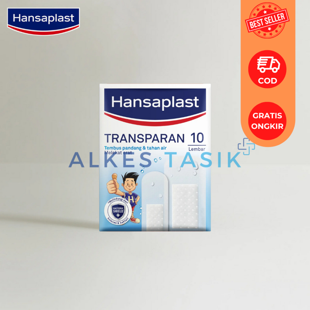 Hansaplast Plester Transparan Anti Air Amplop Isi 10 lembar