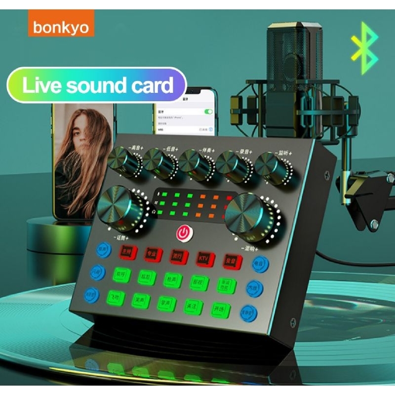 Bonkyo V8S SoundCard Bluetooth Audio Usb External