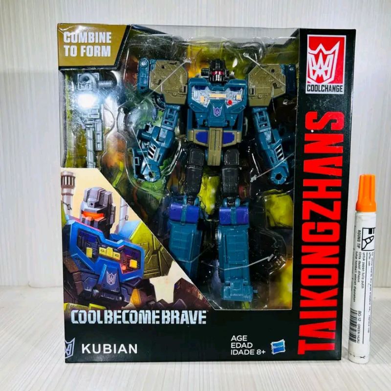 Mainan action figure Transformer Coolbecomebrave box bruticus Taikongzhan kubian cool changes