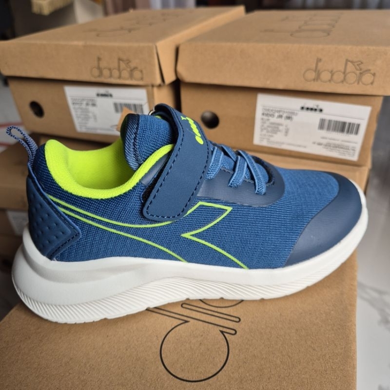Diadora Sepatu Sneakers |Sepatu Anak Warna Biru |KidoJR|Kids Sneakers  Shoes - Diadora Blue Original