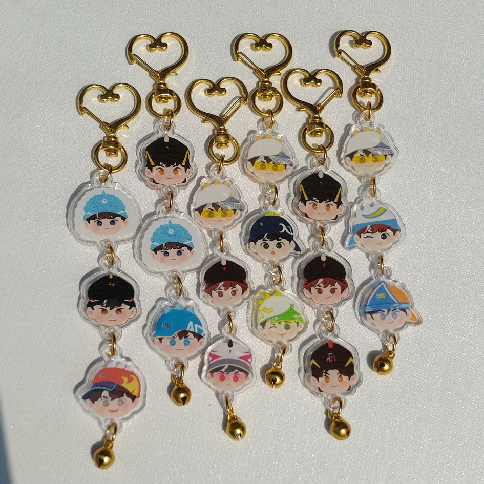 [ready stock] BBB BOBOIBOY LINKED KEYCHAIN ELEMENTALS & FUSION