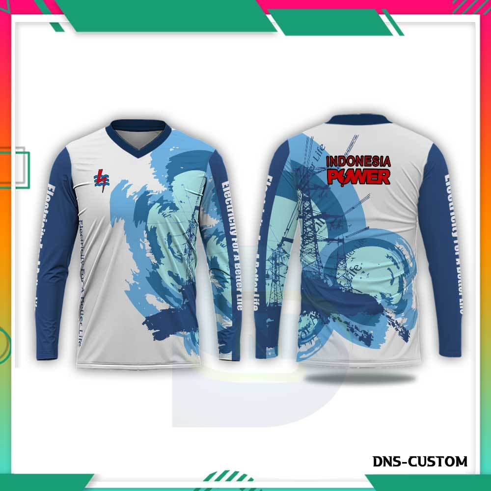 Kaos Baju Pria PLN Listrik Pintar Fullprint Jersey Anak PLN Custom Art-002