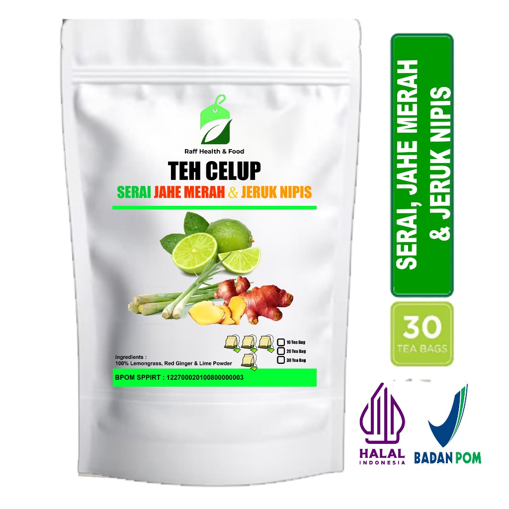 

Teh Serai Jahe & Jeruk Nipis Isi 30 Tea Bag Lemongrass Ginger & Lime Tea