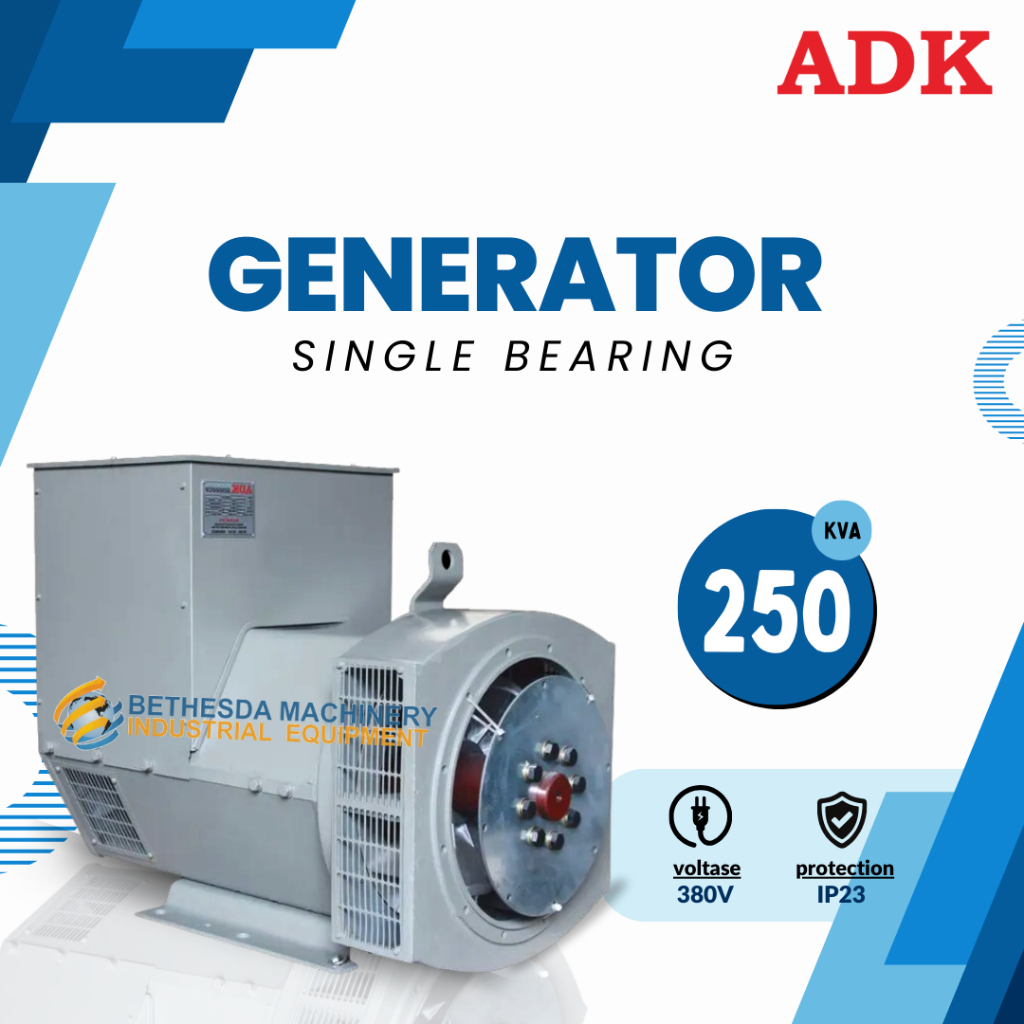 Generator Listrik 250kva 200kw Alternator Dinamo IP23 ADK